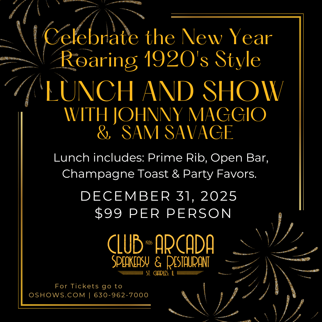CLUB ARCADA: New Year's Eve Lunch & Show with Johnny Maggio and Sam Savage