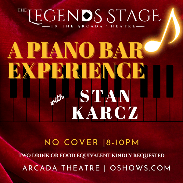 Stan Karcz of 88 Keys live on stage at the Arcada Theatre