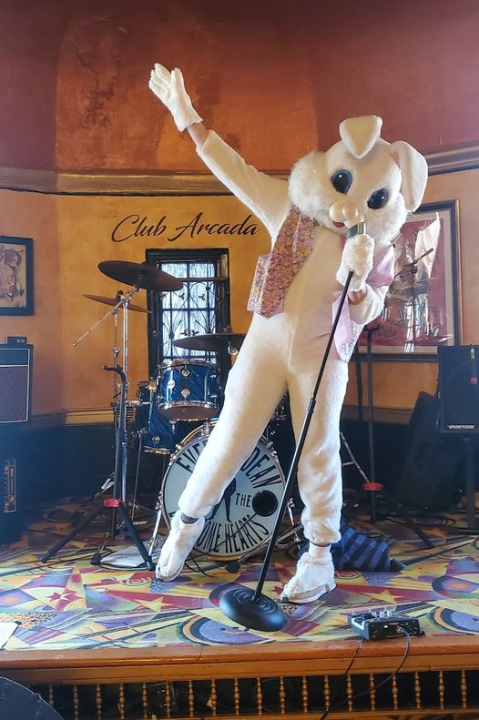 easter bunny on stage