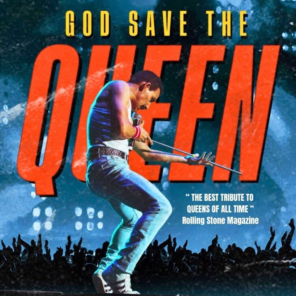 T-Shirt Donna Bianca Regina Elisabetta - Freddie Mercury - God Save The Queen - Cotone Fiammato 150gr