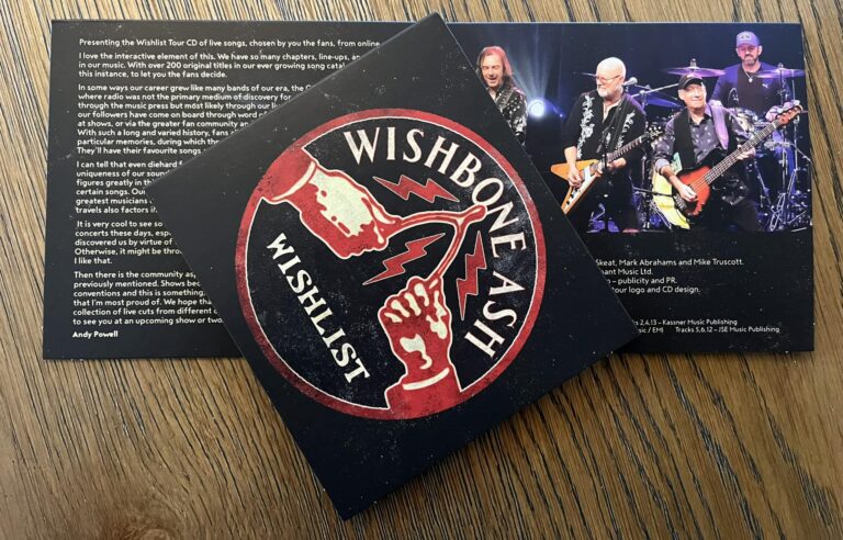 New Wishbone Ash Wishlist CD – Exclusive Offer at Shows Only!